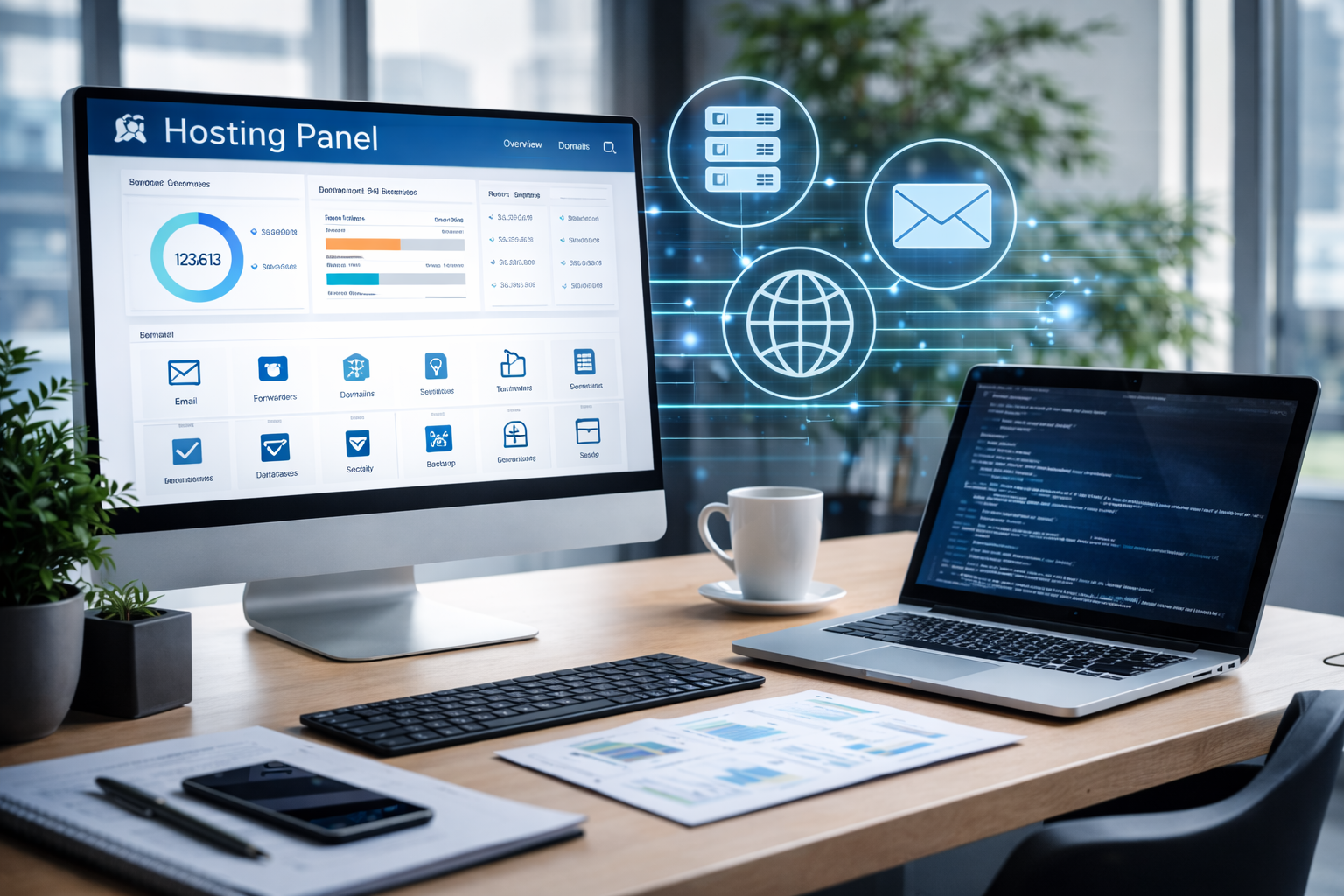 WebHosting, email, diseño web y aplicaciones